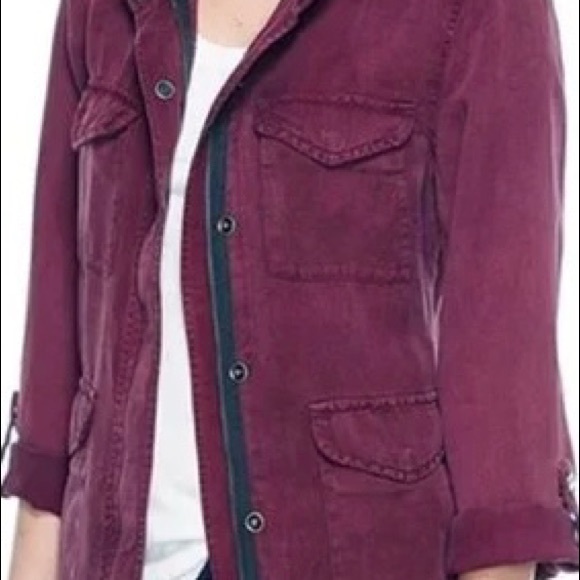 Sanctuary Plum Jacket with buttons, Size M - Picture 2 of 13